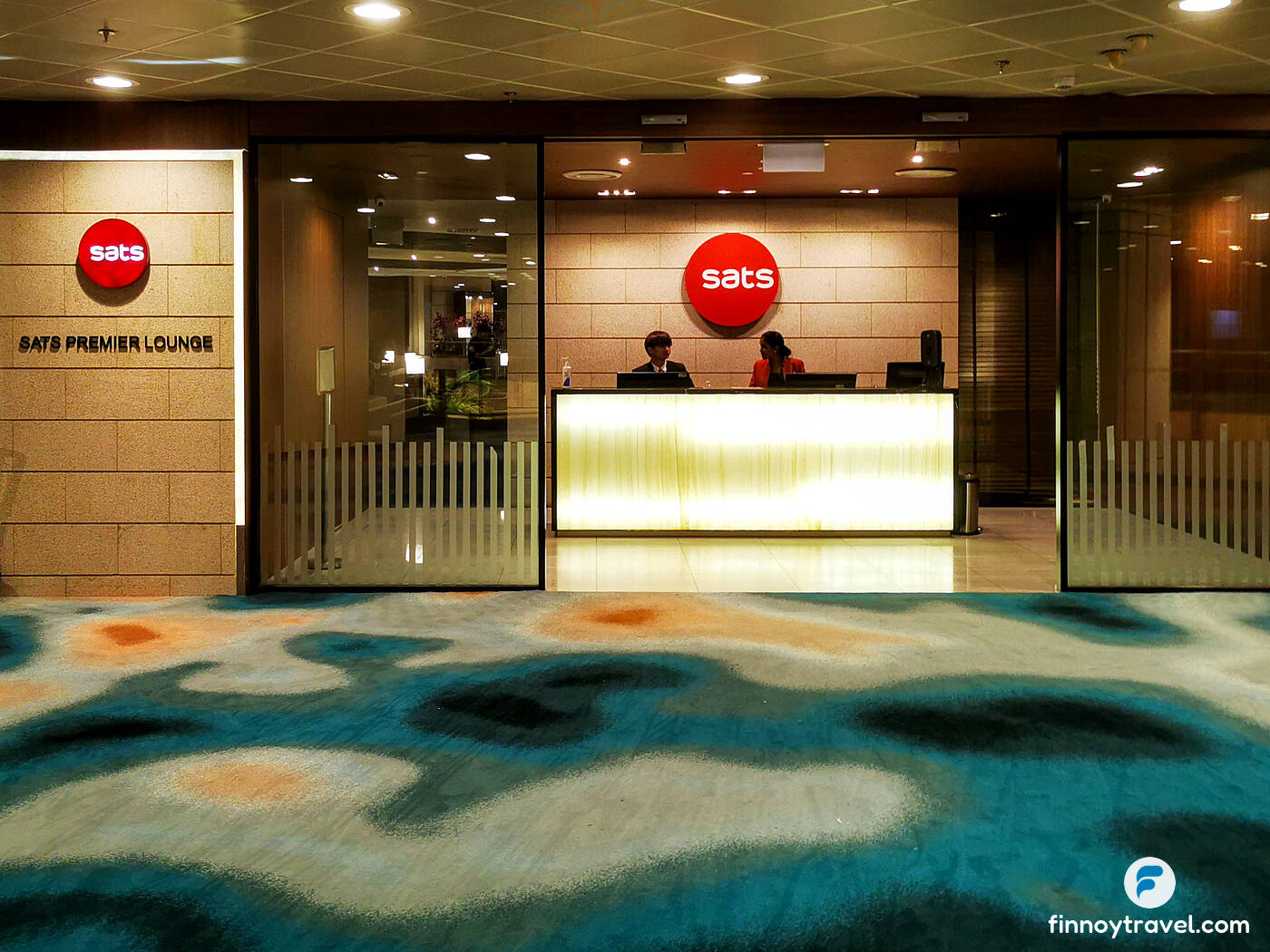 The entrance of SATS Premier Lounge (Terminal 2, Changi Airport)