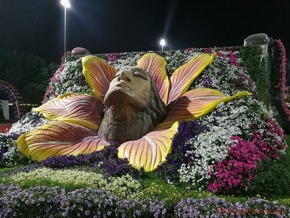 Ein Gesicht im Dubai Miracle Garden