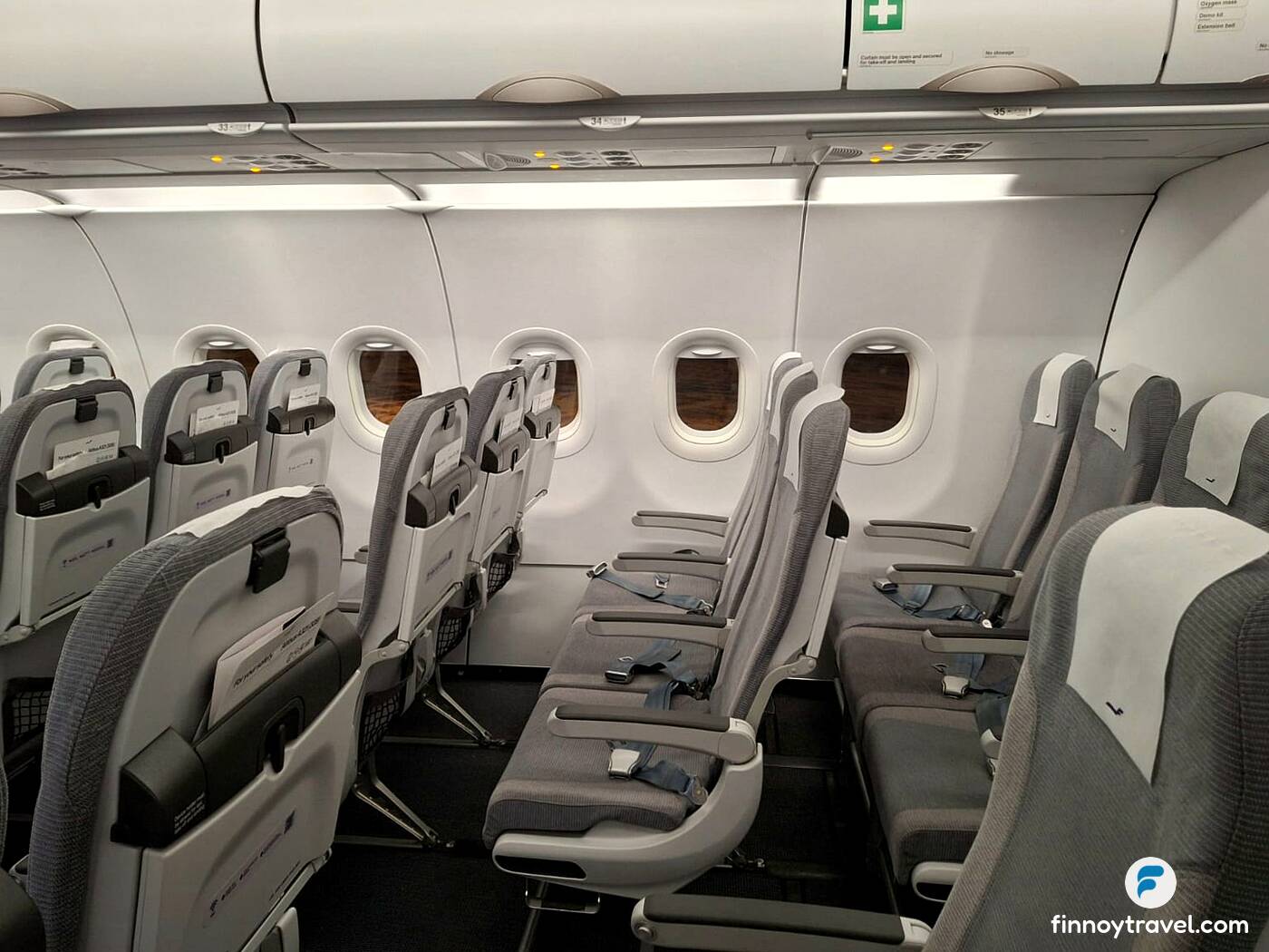 Finnair Airbus A321 cabin