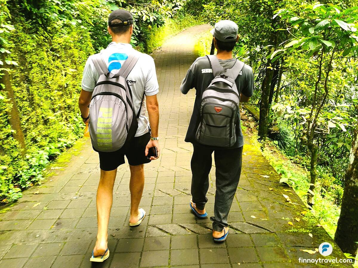 Tour guide at Sekumpul waterfalls in Bali