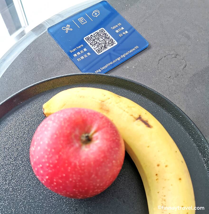 QR codes on the table