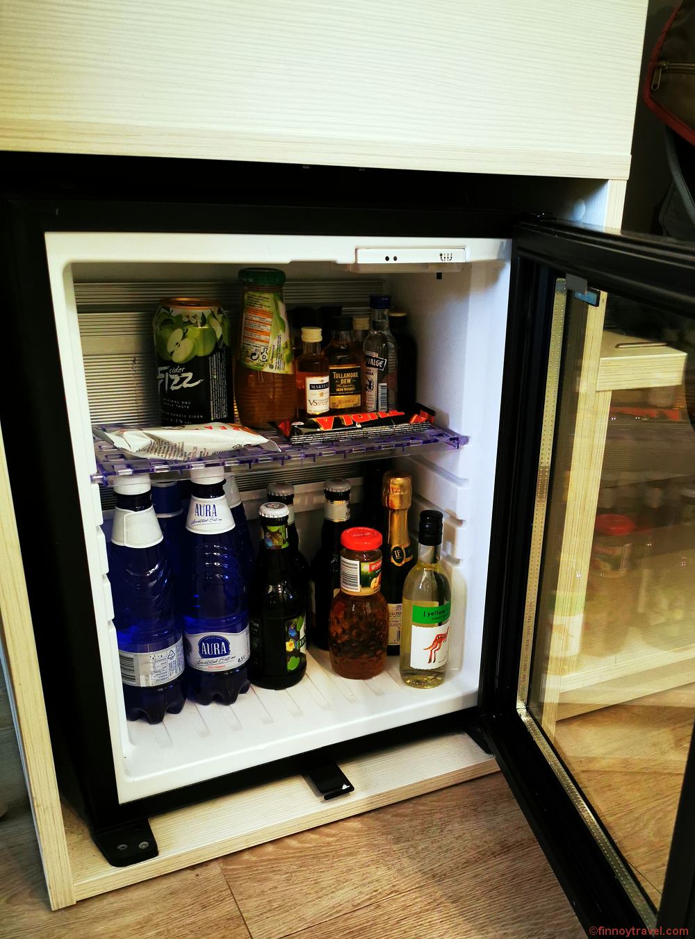 Kalev Spa hotel room minibar