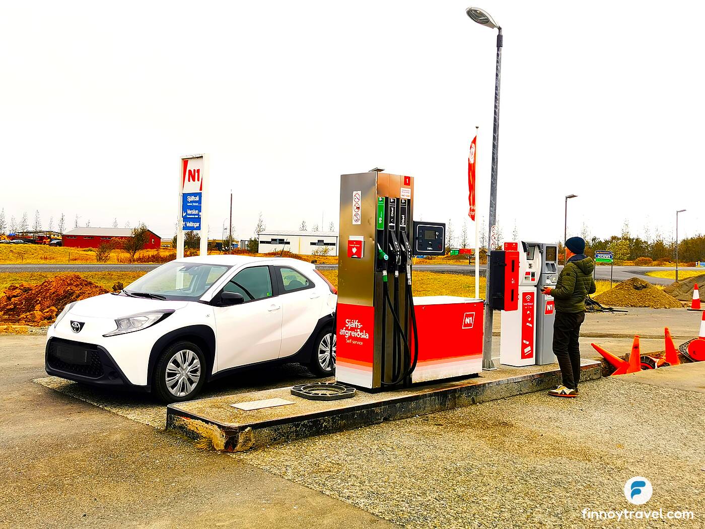N1 Gas station in Iceland