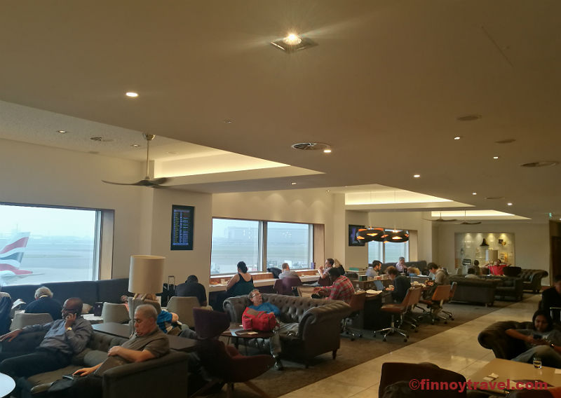 Review No1 Lounge at London Heathrow Airport Terminal 3 Finnoy Travel