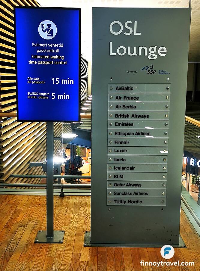 The airline partners of OSL Lounge
