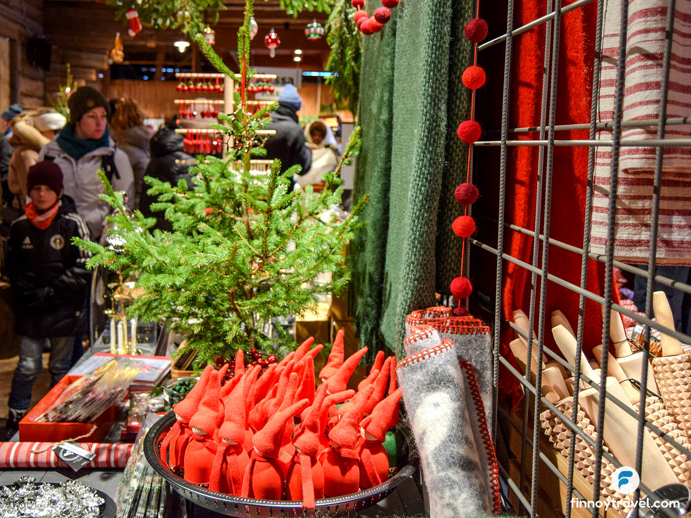 Christmas decorations for sale at Skansen Shop