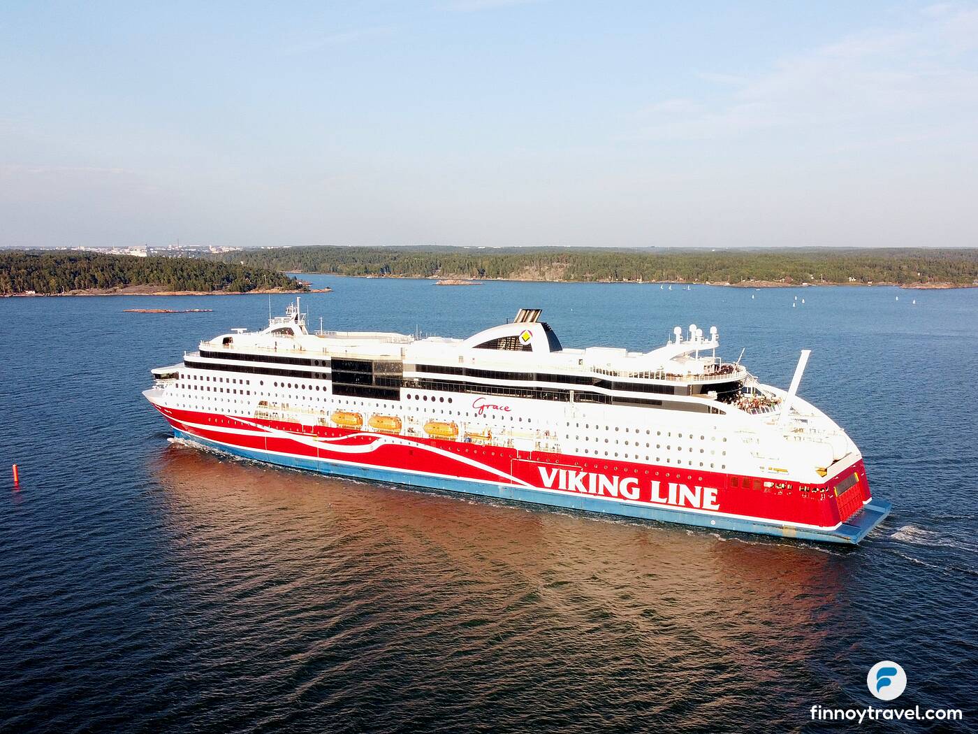 Viking Grace arriving at Turku Port
