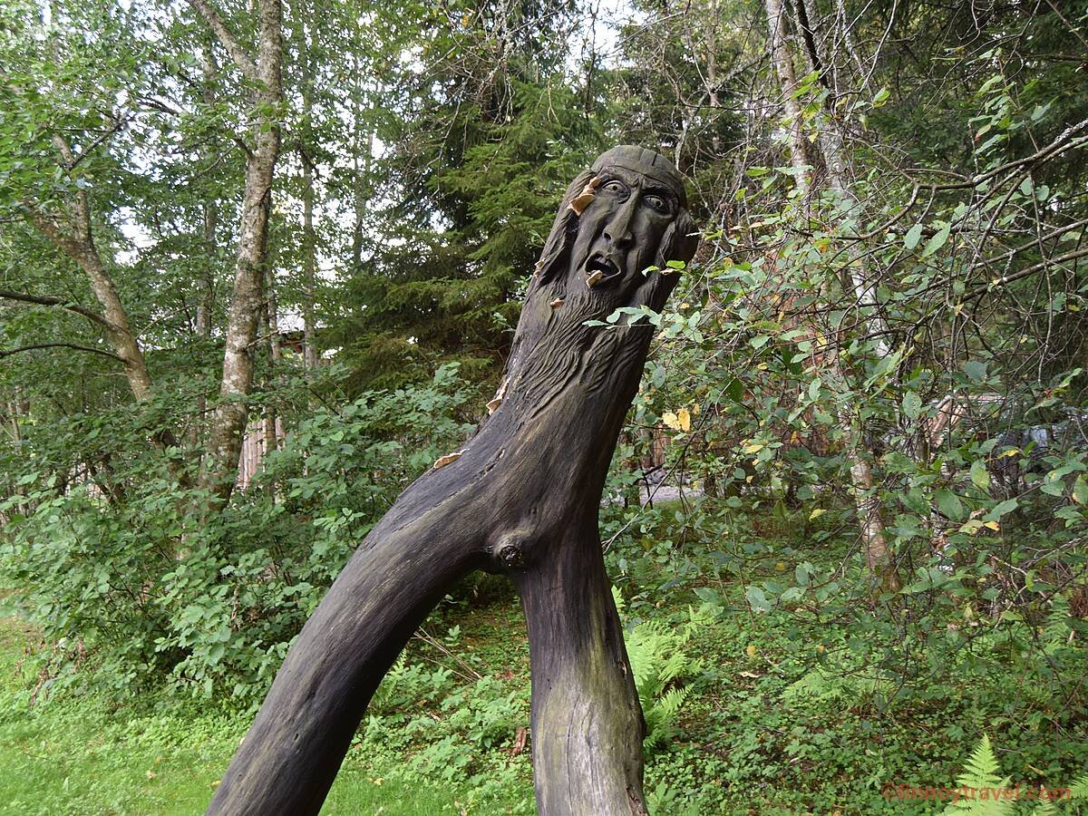 Scary face at the Viking Village