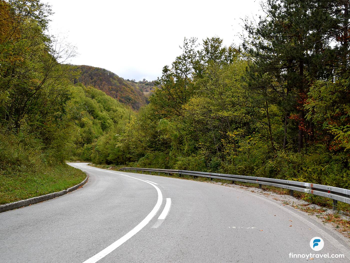 Winding mountain roads