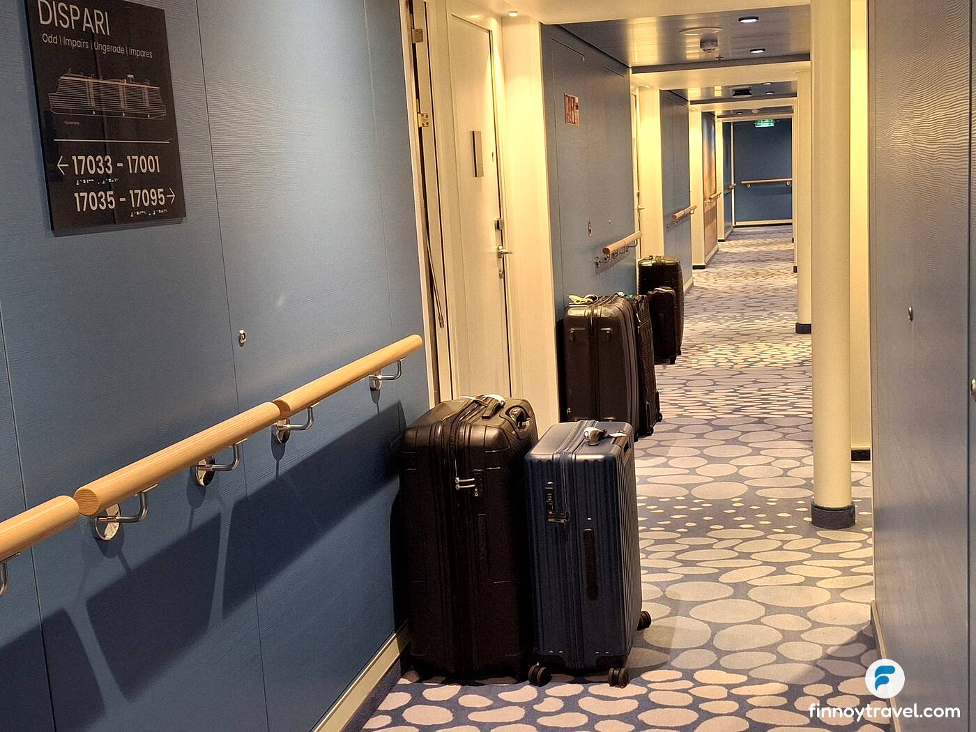 Luggage in the corridor