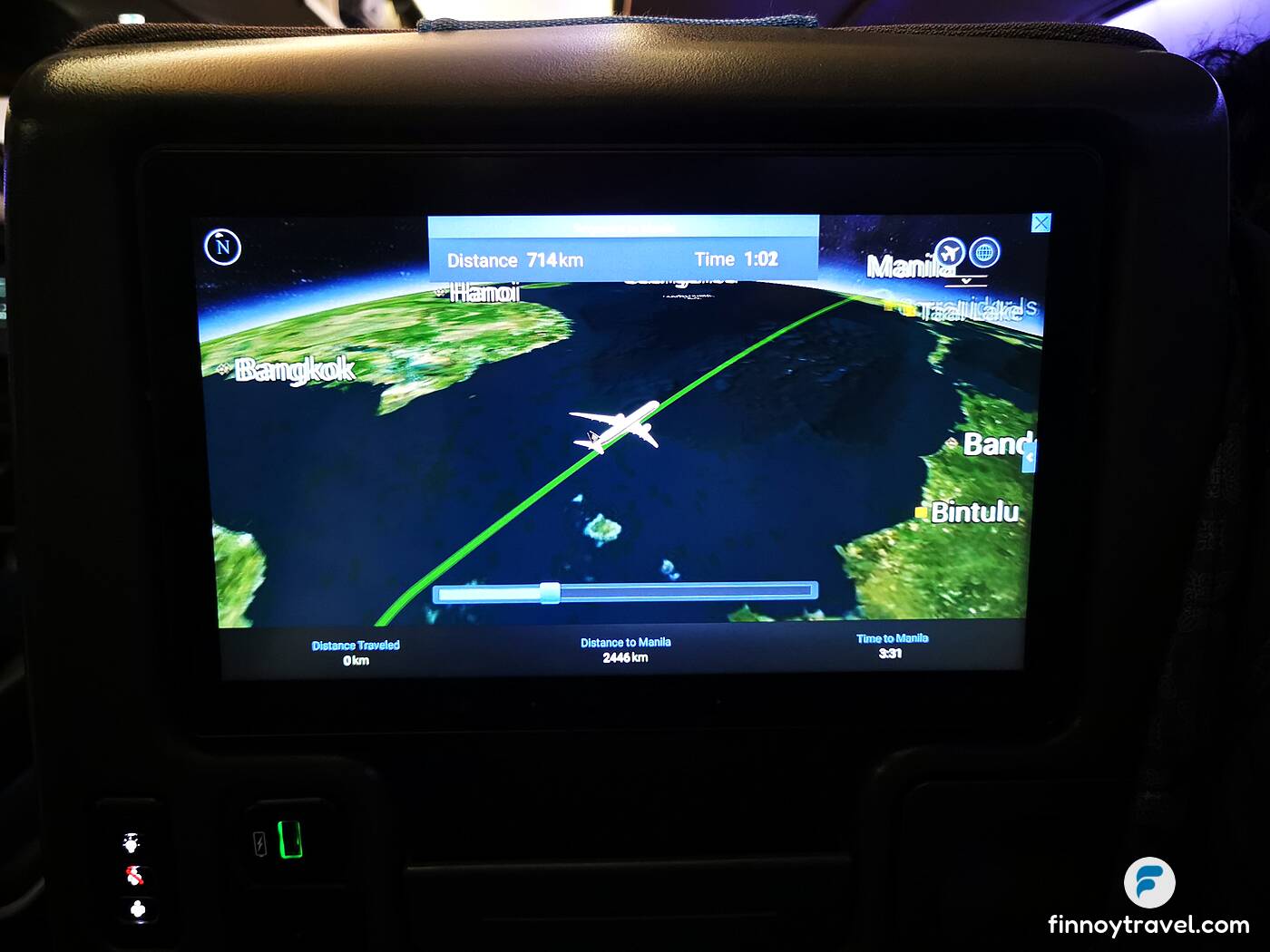 Flight information system of Singapore Airlines