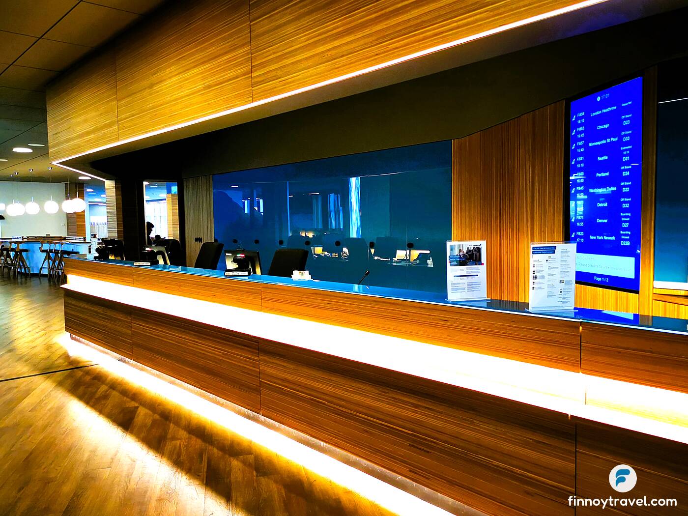 The reception of Icelandair Saga Lounge