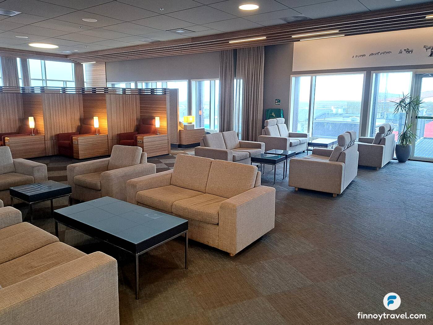 Sofa and tarmac view