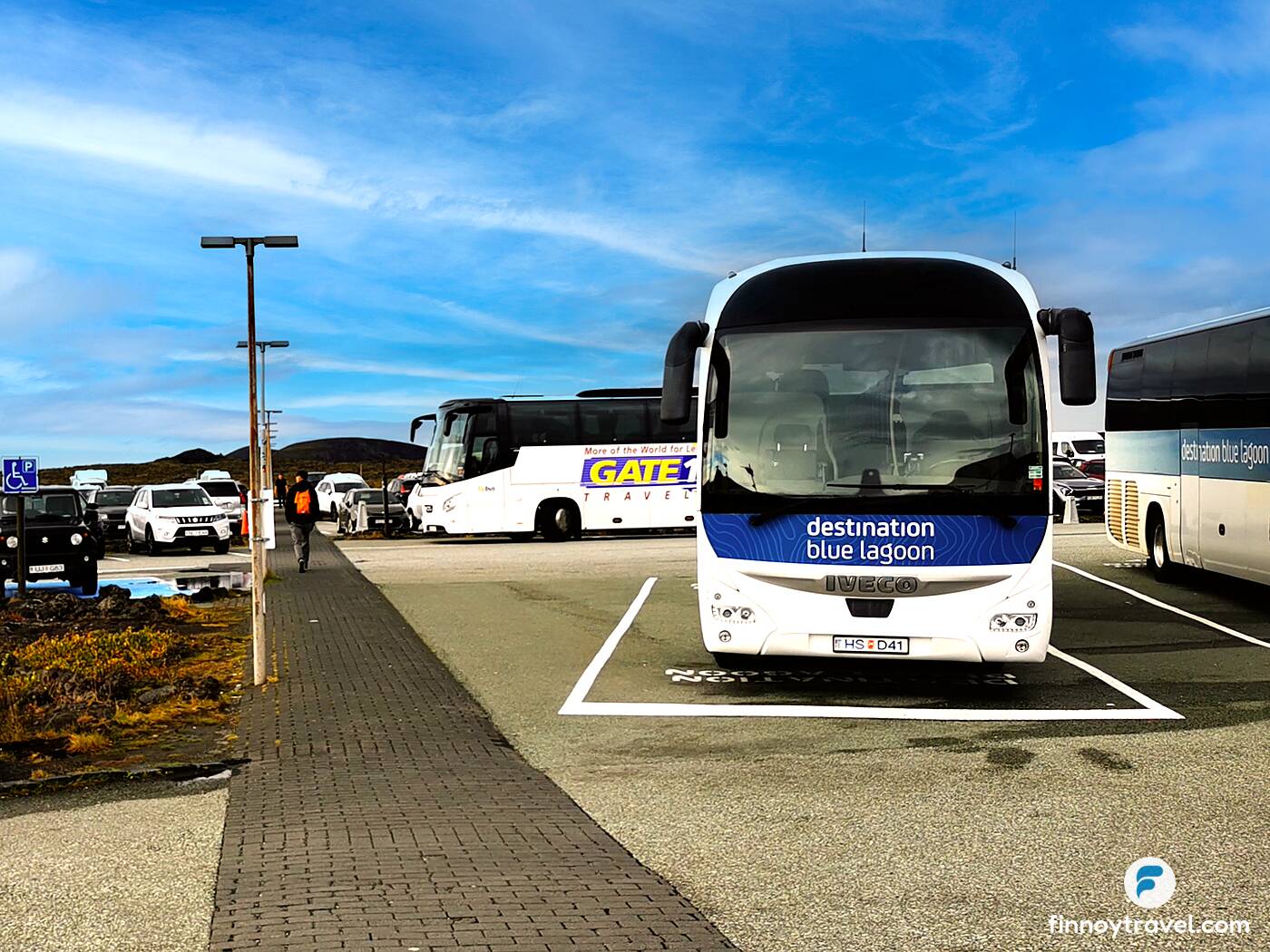 Autob&uacute;s tur&iacute;stico de Blue Lagoon
