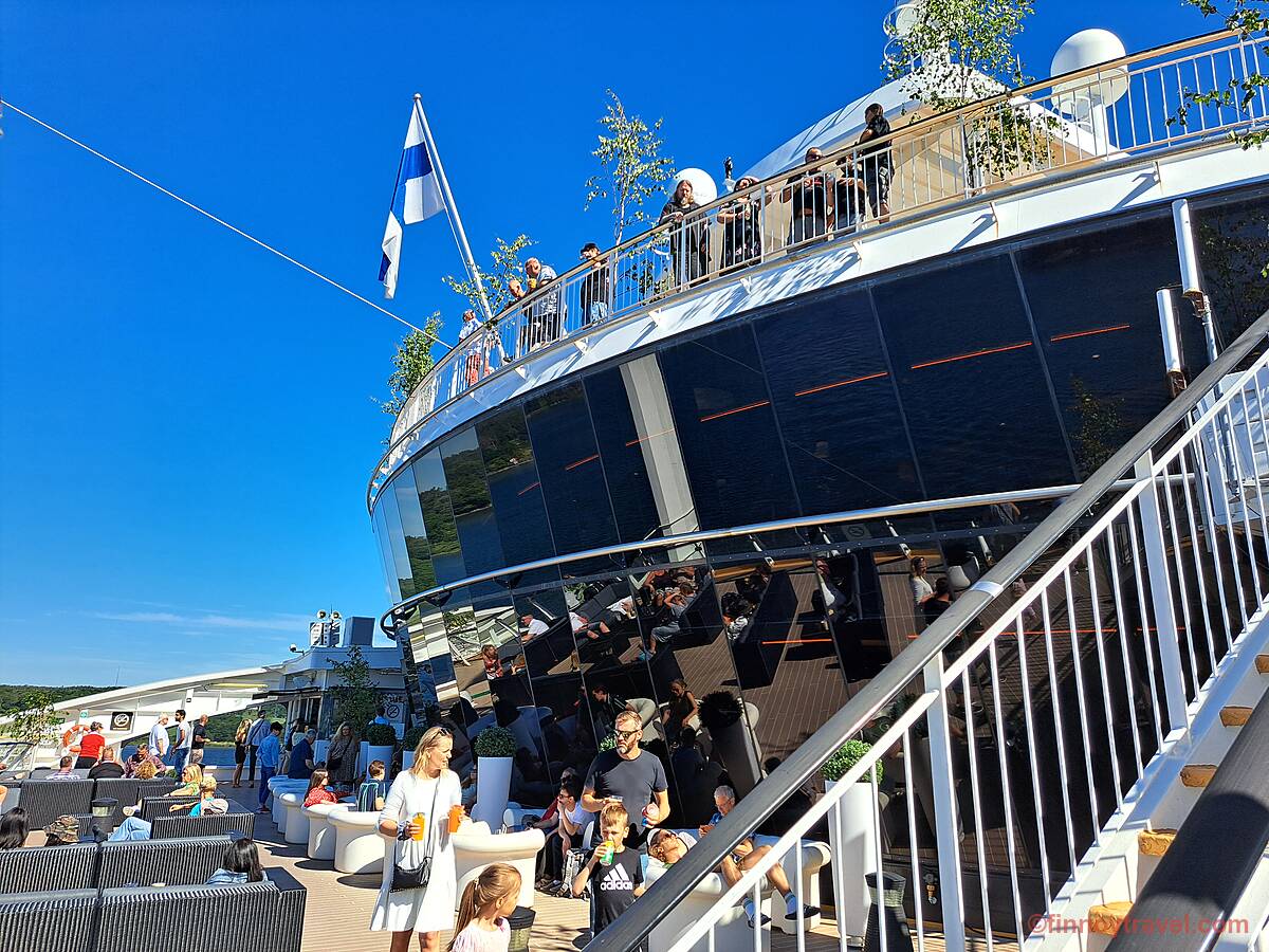 Bar exterior en el Viking Grace