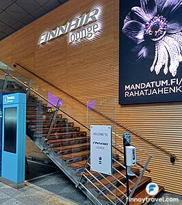 Finnairin Schengen-loungen sis&auml;&auml;nk&auml;ynti terminaalissa 2