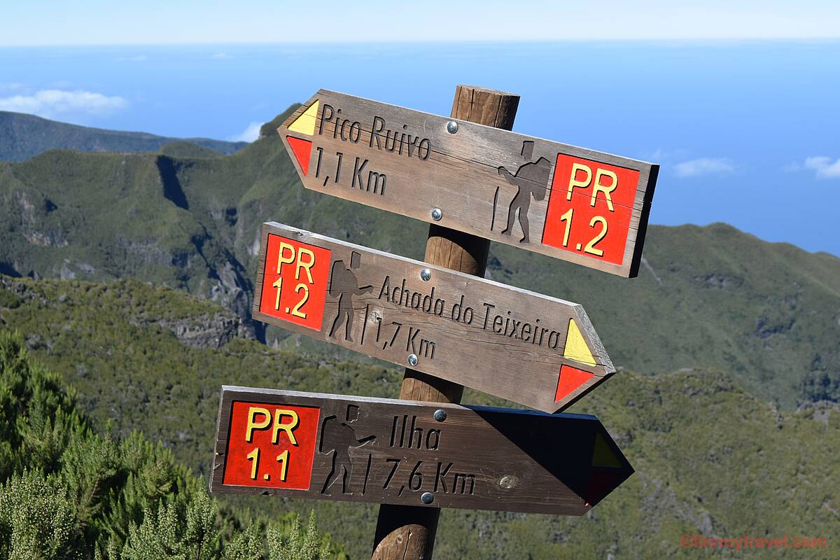 Reittimerkinn&auml;t PR1.2-polulla Pico Ruivolle