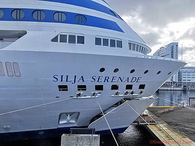 The bow of Silja Serenade