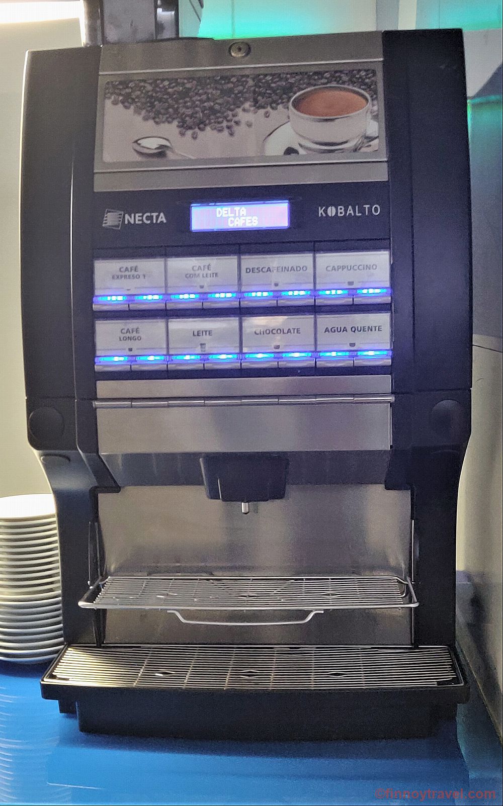 A coffee machine in Blue Lounge