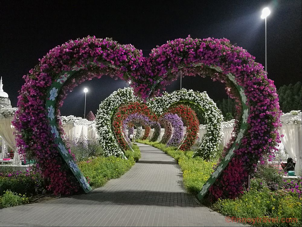 The love tunnel in Dubai Miracle Garden