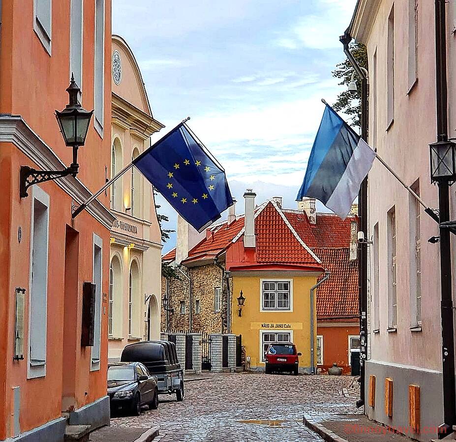 Estonia and the EU flag