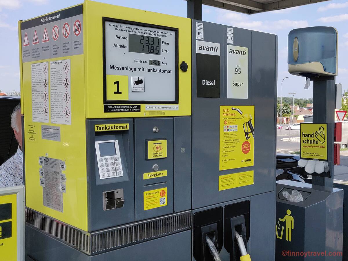 Fuel pump near Vienna Airport