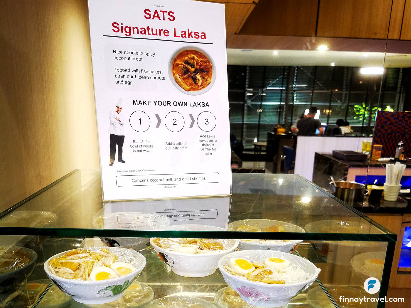 Laksa, the signature dish of SATS Premier Lounge