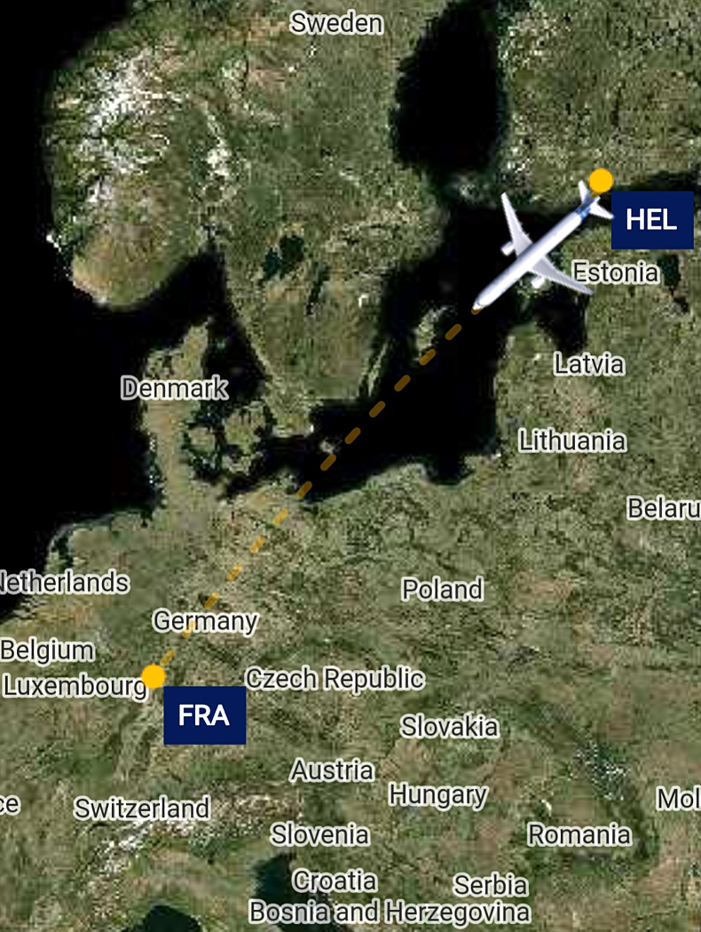 Map of Lufthansa