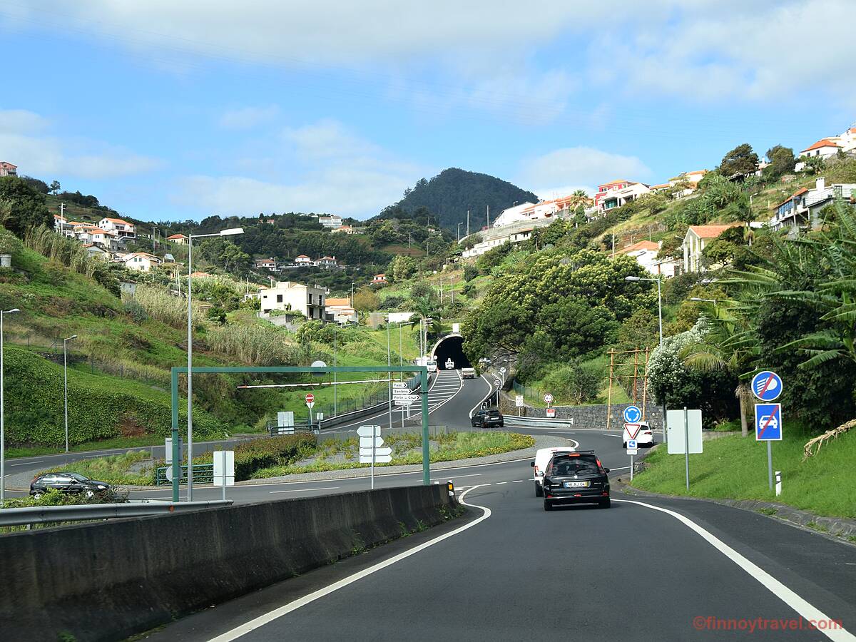 A roundabout in Madeira