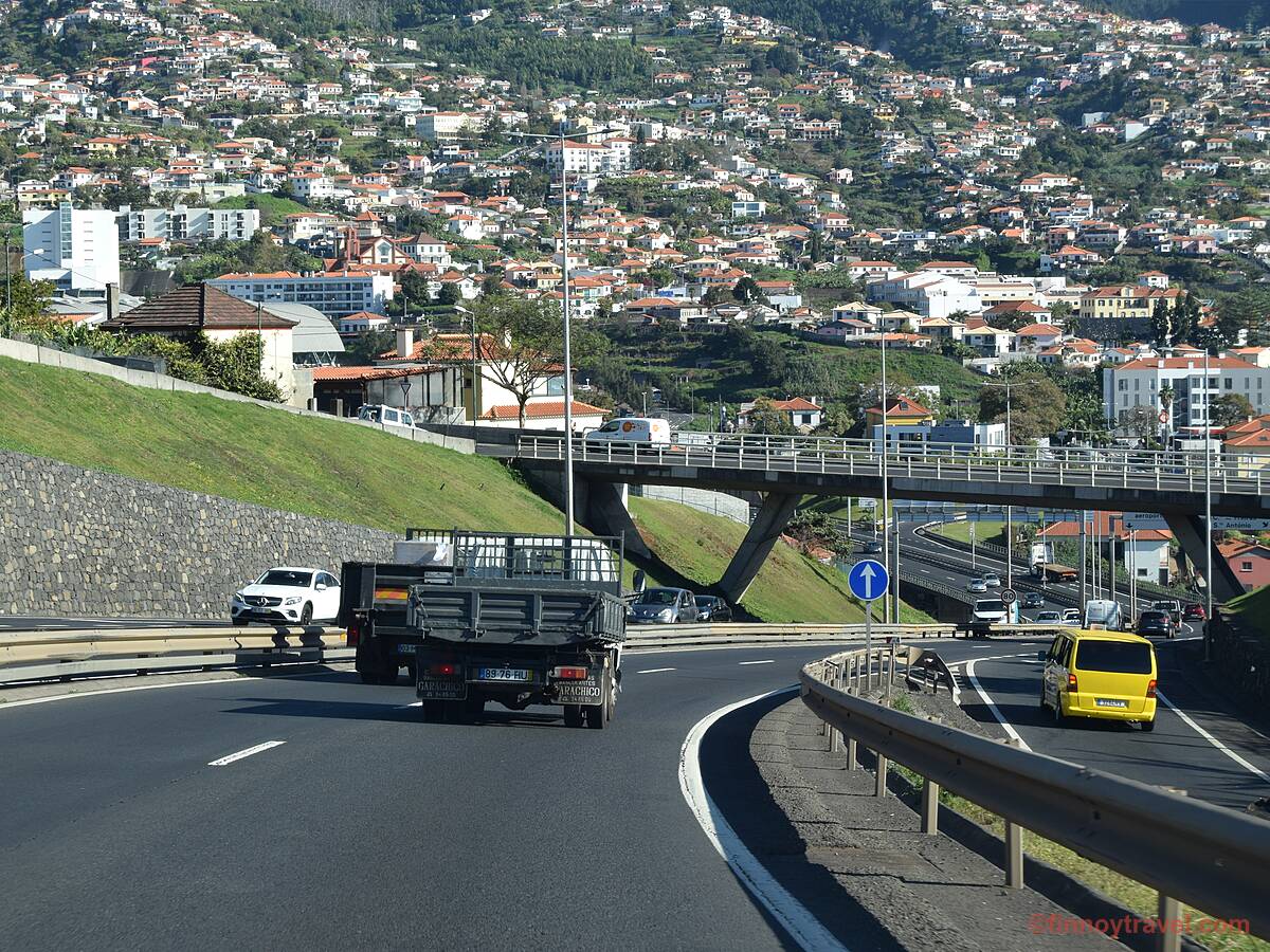 A highway in Madeira