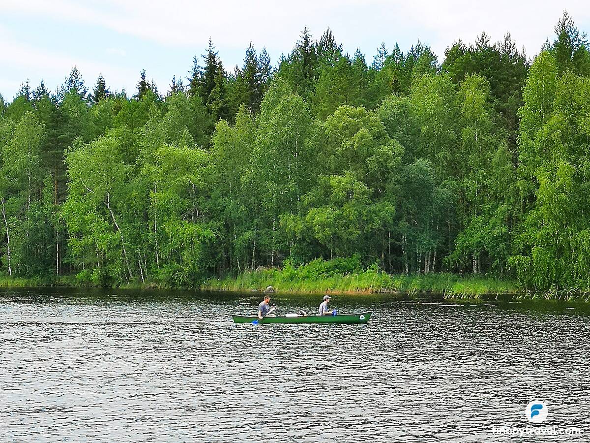 A canoe on the late