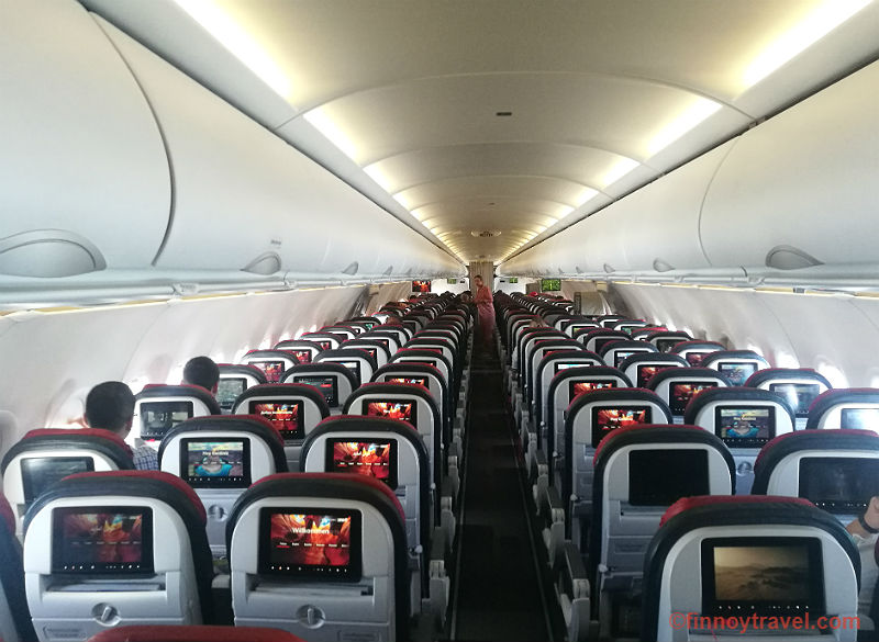 The cabin of Turkish Airlines Airbus A321