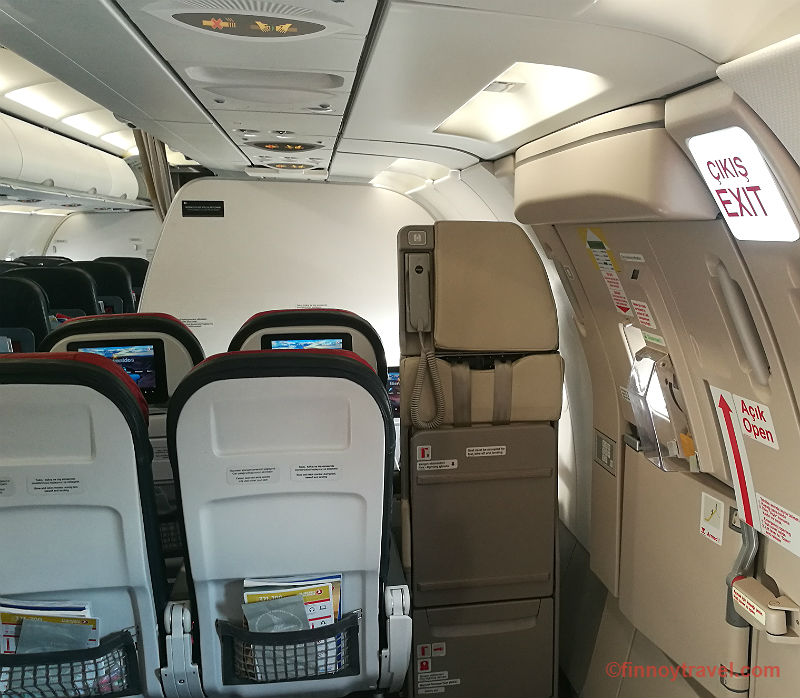 Turkish Airlines Airbus A321 emergency exit seats