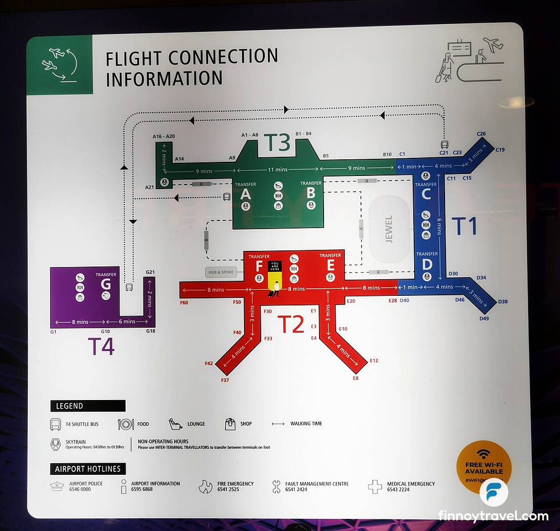airport layout of Changi Airport