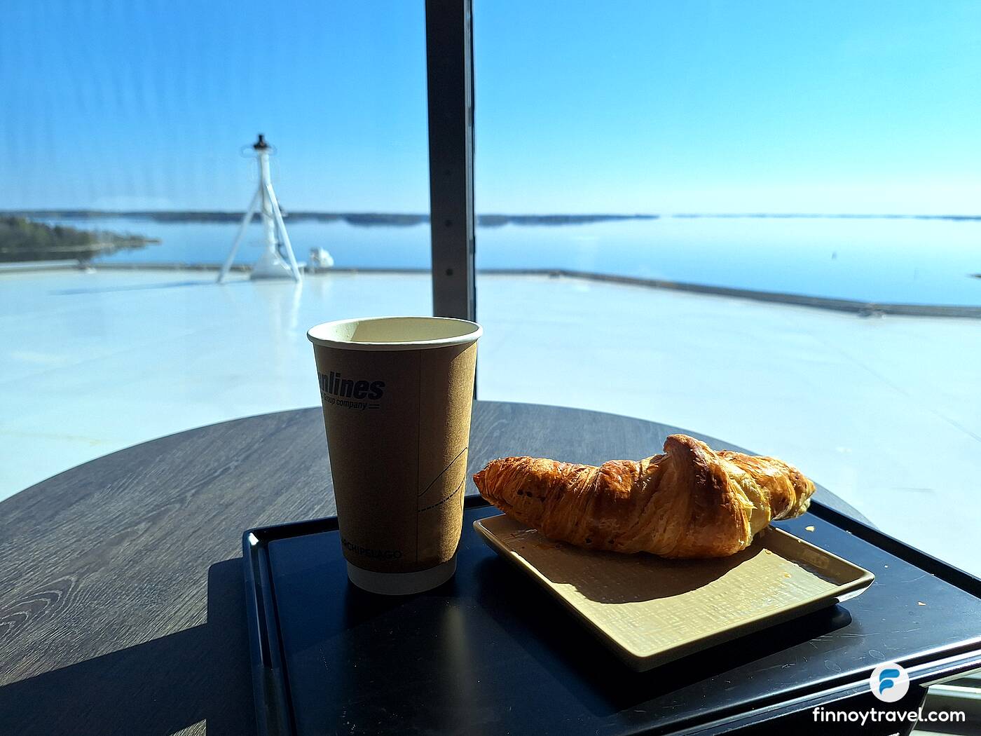 Croissant and view