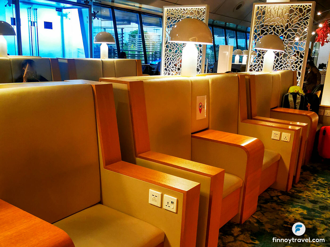 chairs in Ambassador Transit Lounge Terminal 2 Changi Airport