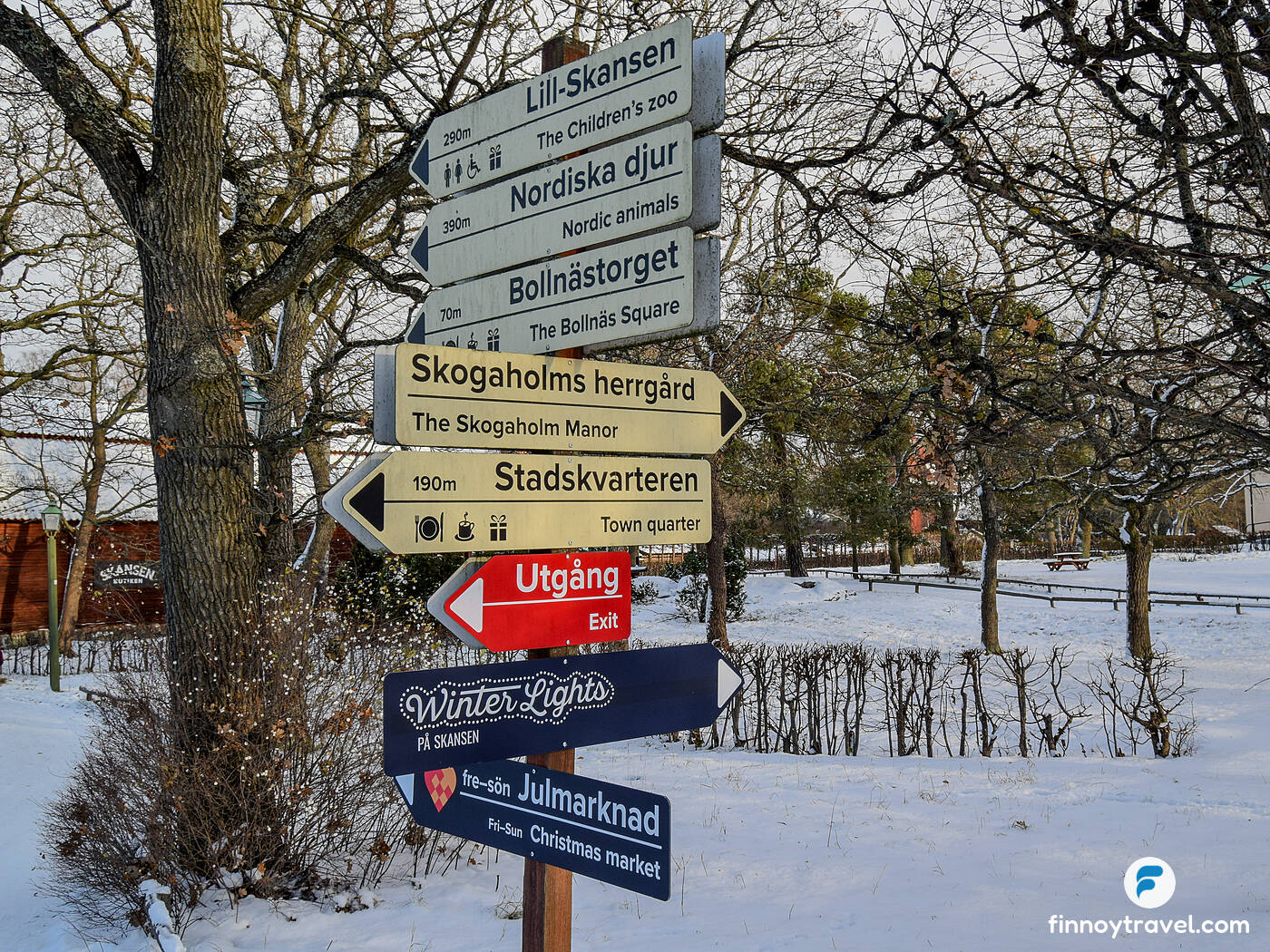 Directional signages at Skansen