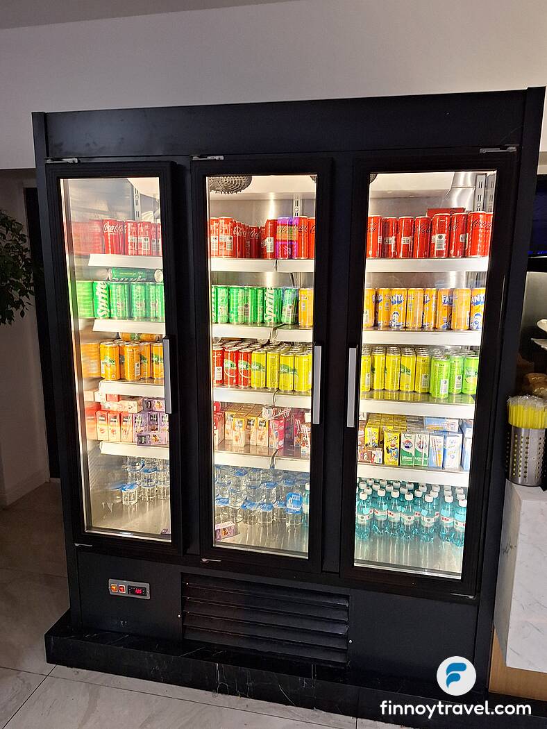 Fridge with drinks