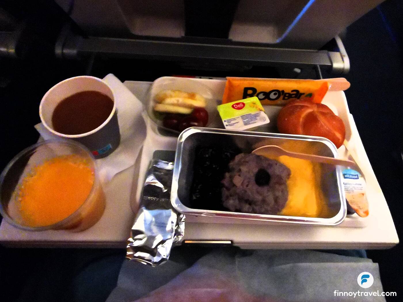inflight meals aboard Lufthansa