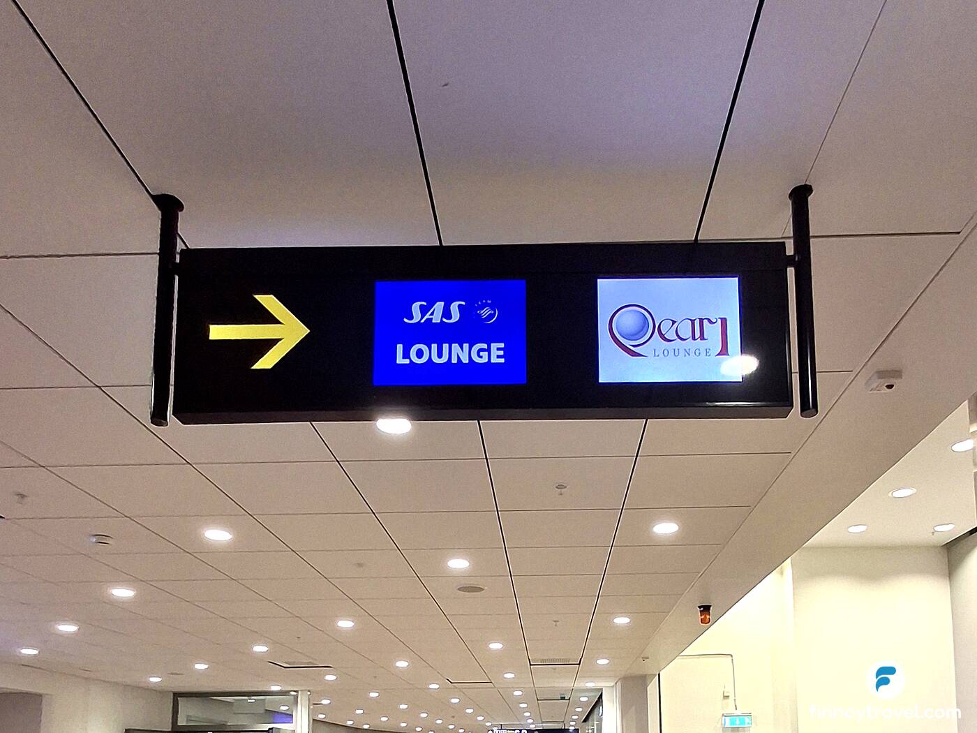 Signs to lounges