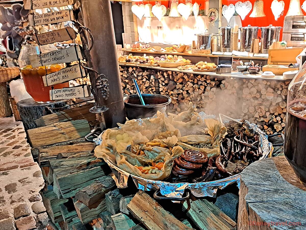 リガ旧市街クリスマスマーケットの食べ物