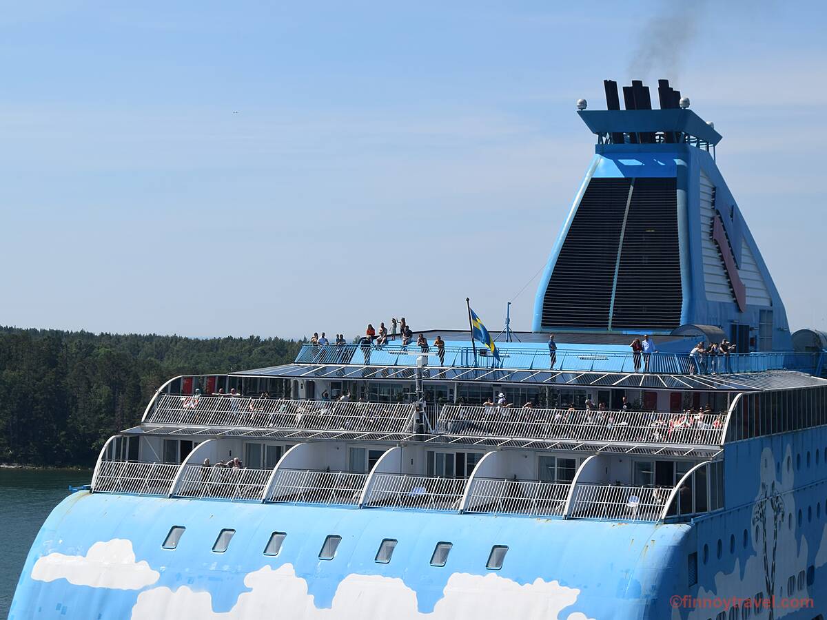 M/S Galaxyのオープンデッキ