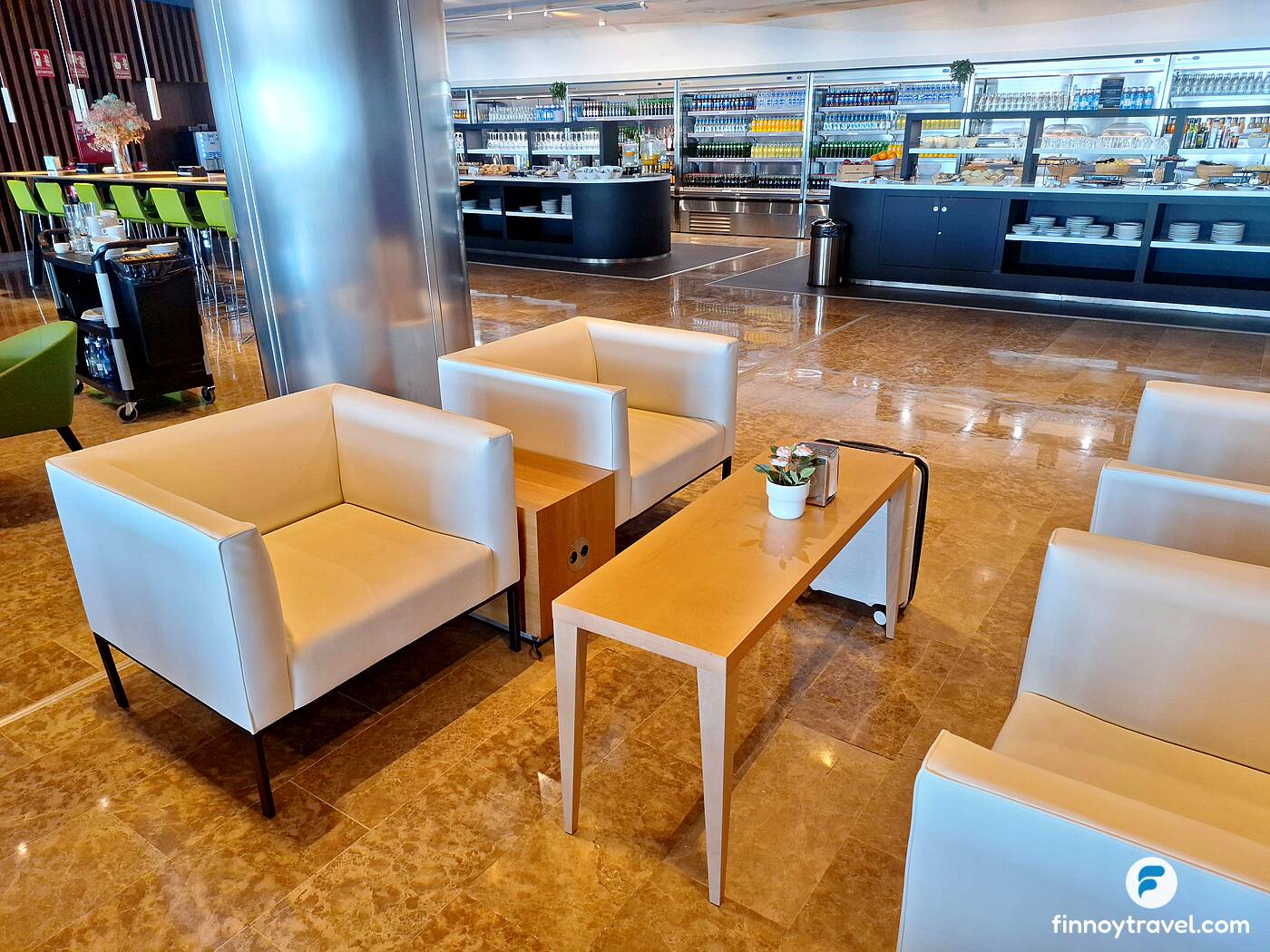 Gald&oacute;s VIP Loungeのレザーチェア