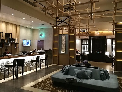 Plaza Premium Lounge no Aeroporto de Heathrow, em Londres