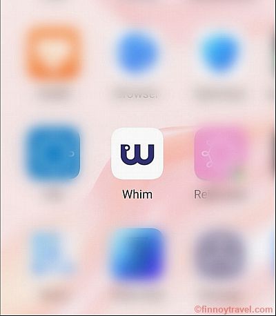 App m&oacute;vel do Whim