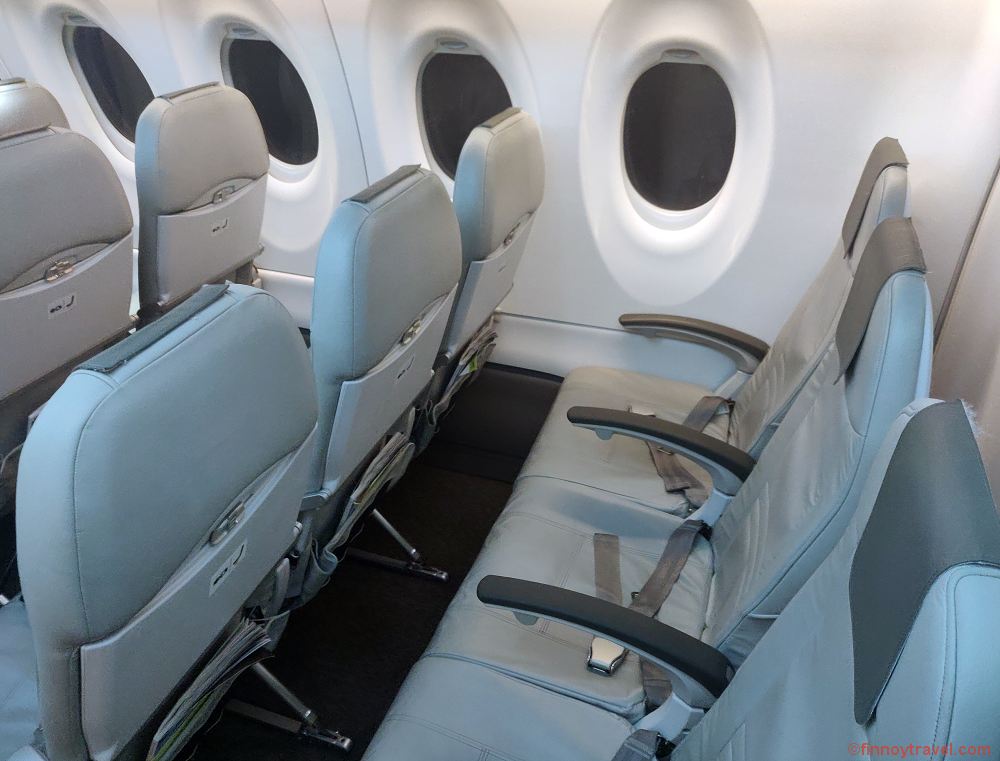 Assentos do Airbus A220-300 da airBaltic