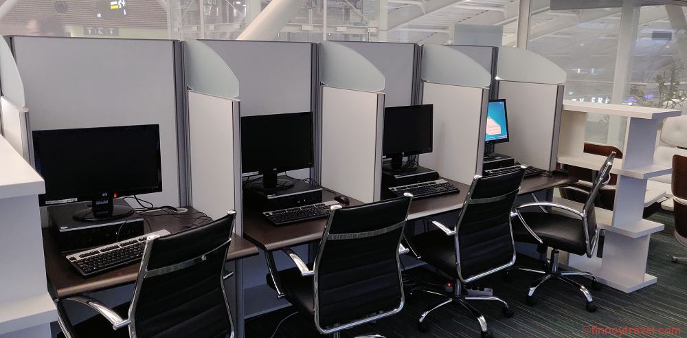 Computadores na sala VIP de Dubrovnik