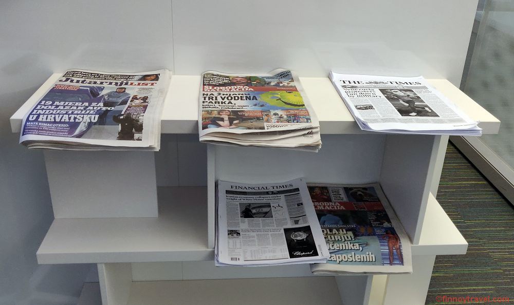 Revistas na sala VIP de Dubrovnik