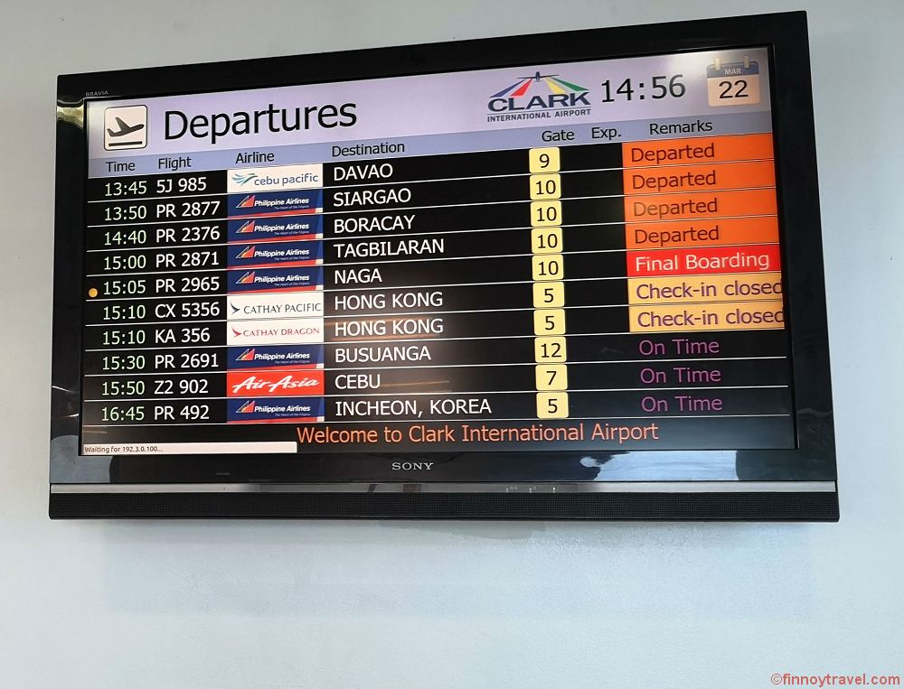 Painel de informa&ccedil;&otilde;es de voo