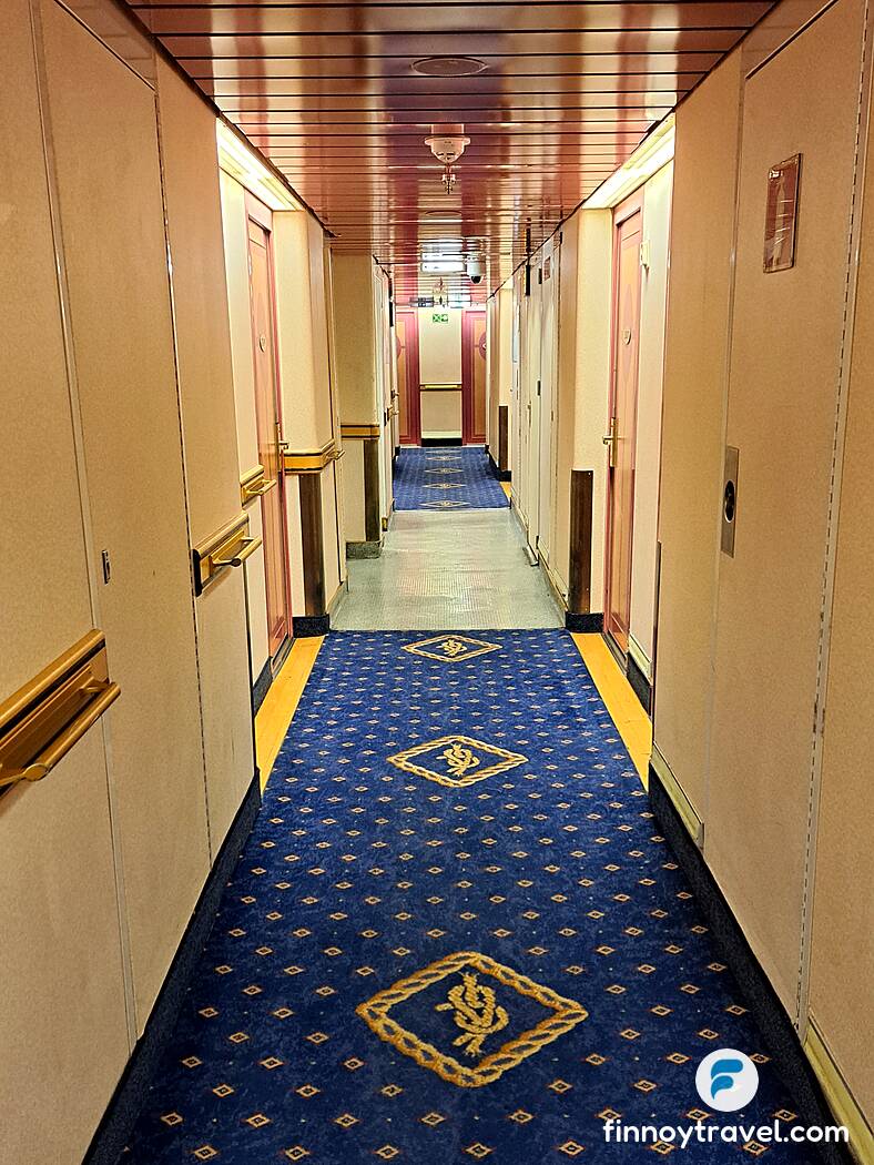 Corredores das cabines